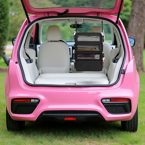 Vista 7 de Organizador de maleta, organizador de bolsas de viaje para equipaje de compresión para colgar cubos de equipaje para viajes, llevar en el armario