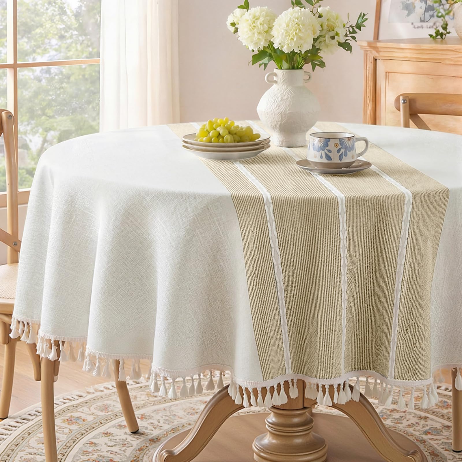 Softalker Linen Tablecloth - 55x70 Inch -21