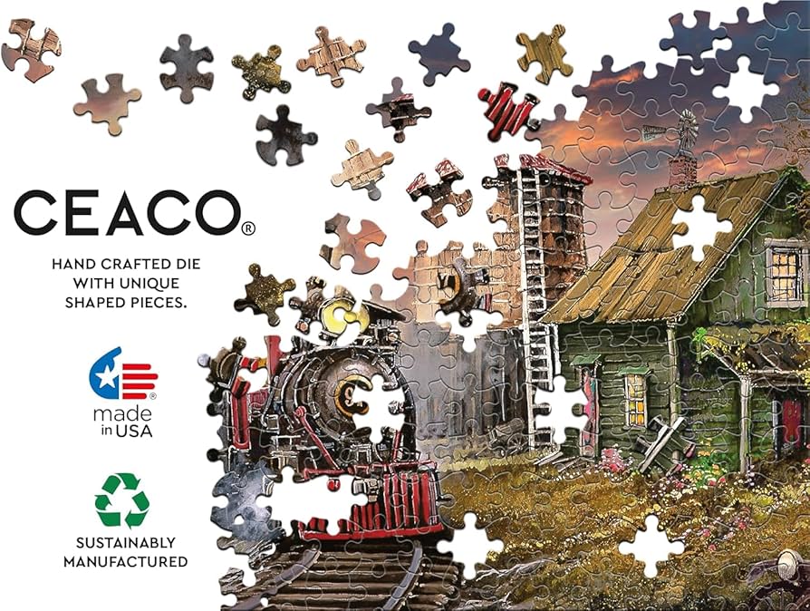 テッド・ブレイロック ジグソーパズル　シーニックリミテッド　１０００ピース Amazon | Ceaco - テッド・ブレイロック - エンジン 97-750