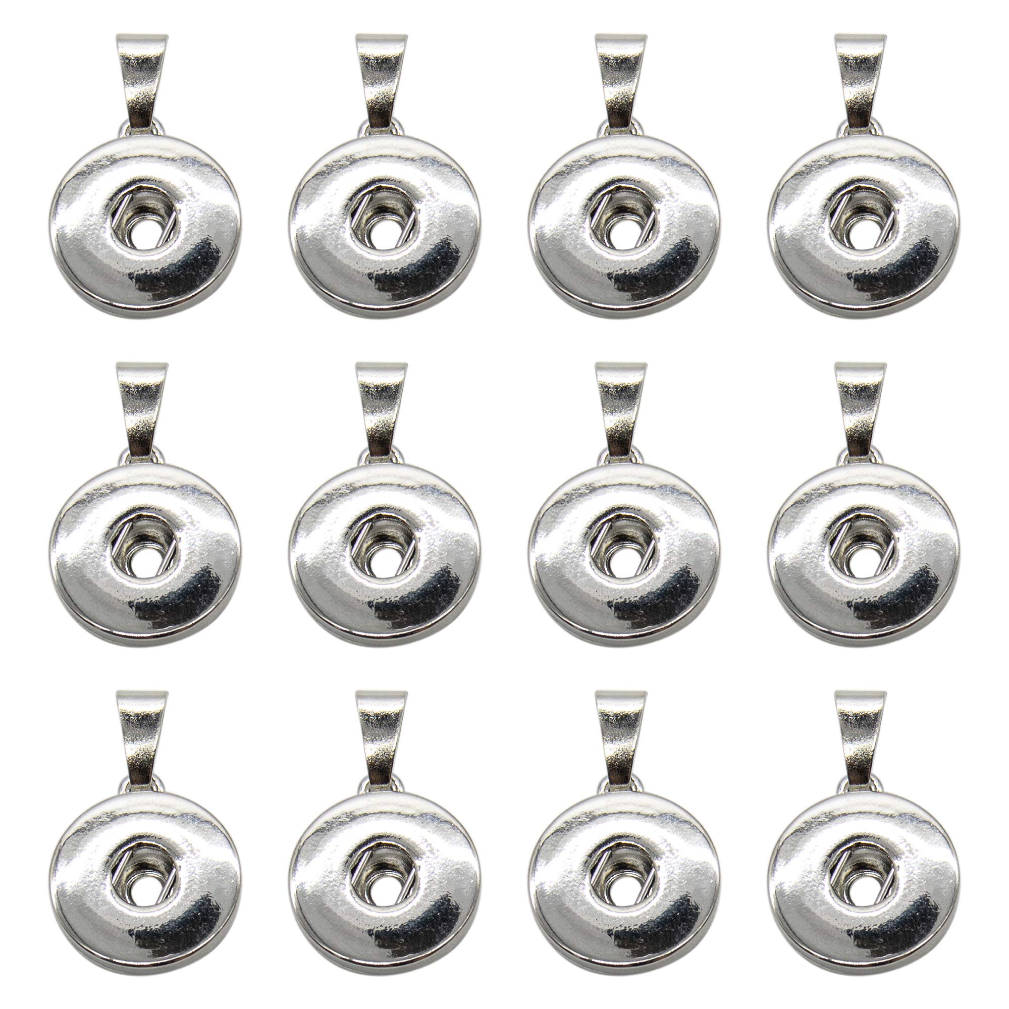 AUEARHang Snap Base Pendant 18mm for Interchangeable Snaps Charms Jewelry Making