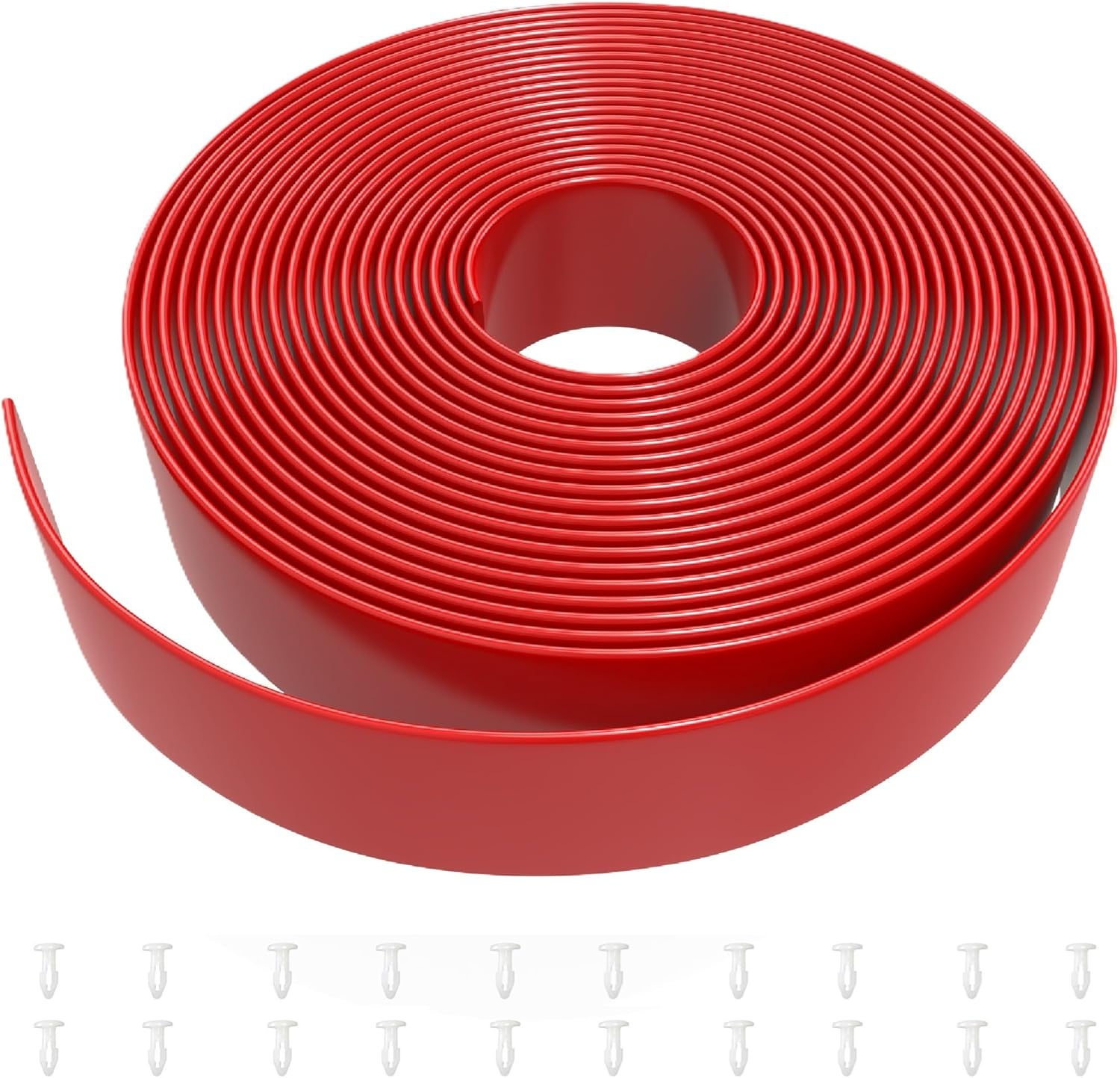 2" x20' ft Patio Furniture Strapping Patio Chair Repair Strapping Vinyl Chair Strapping Outdoor Lawn Furniture Repair Straps (RED)