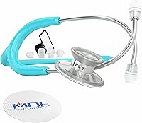 Vista 27 de MDF Instruments, Acoustica Estetoscopio Ligero para Médicos, Enfermeras, Estudiantes, Uso de Salud en el Hogar, Adulto, Cabeza Dual, Tubo Verde