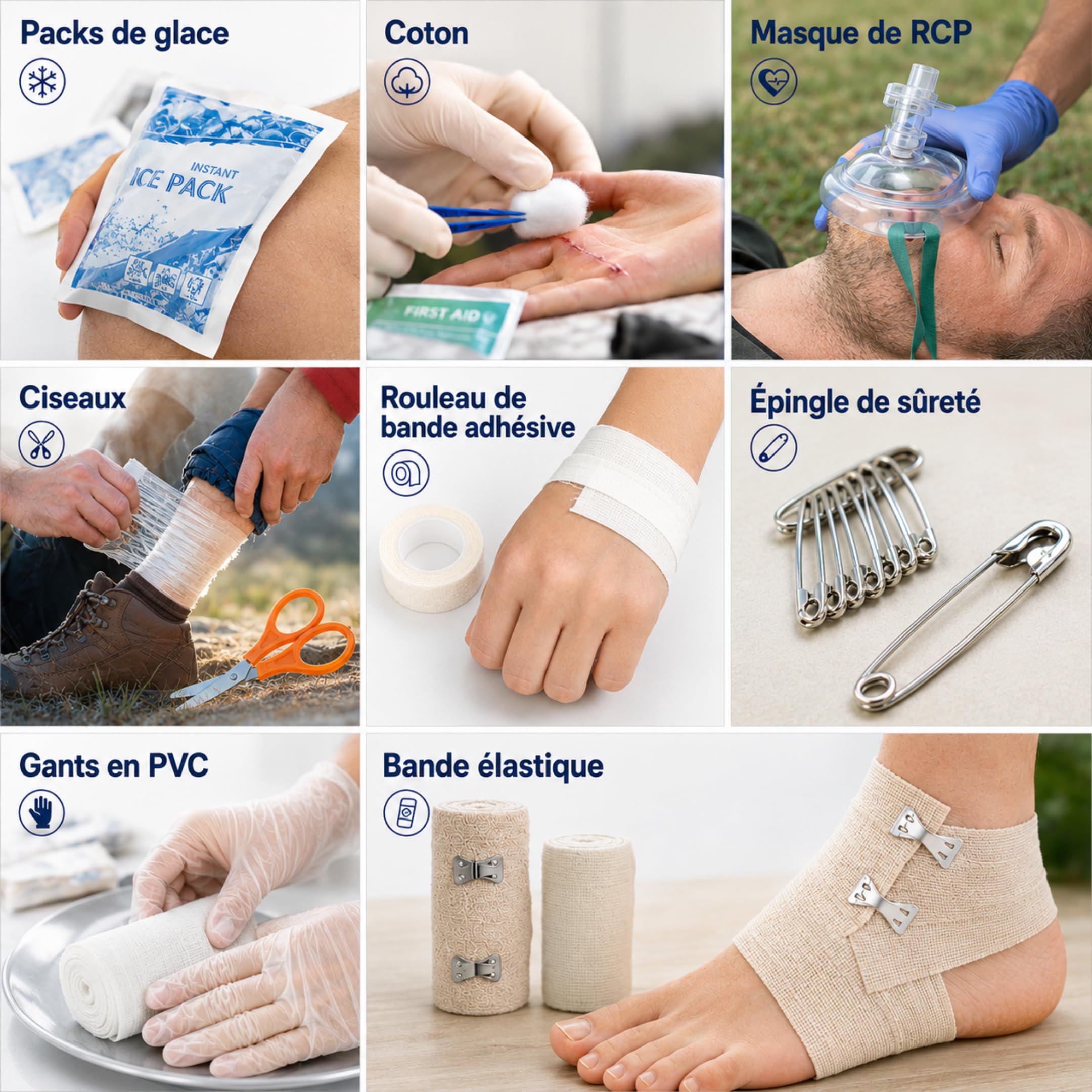 Kit de Survie Complet Catastrophe 72h Trousse de Secours Complete Urgence | Kit survie complet et sac survie robuste pour toute la famille. First aid kit survival kit urgence Survie materiel militaire