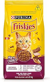 Purina Friskies Ração Gatos Castrados Friskies Mix De Carne 3Kg