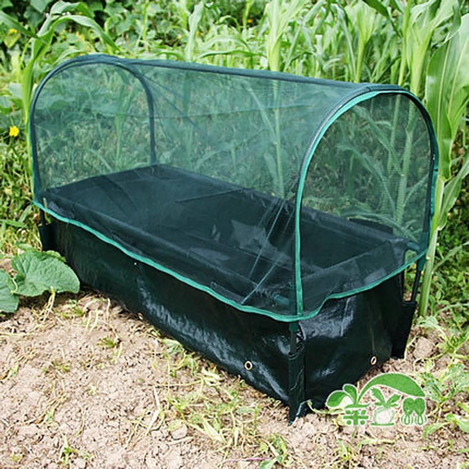Rete Anti Insetti Gabbia per Orto con Rete da Giardino, Coperture per Piante in Rete per Frutta e Fiori All'aperto, Copertura per Aiuola con Telaio Antivento