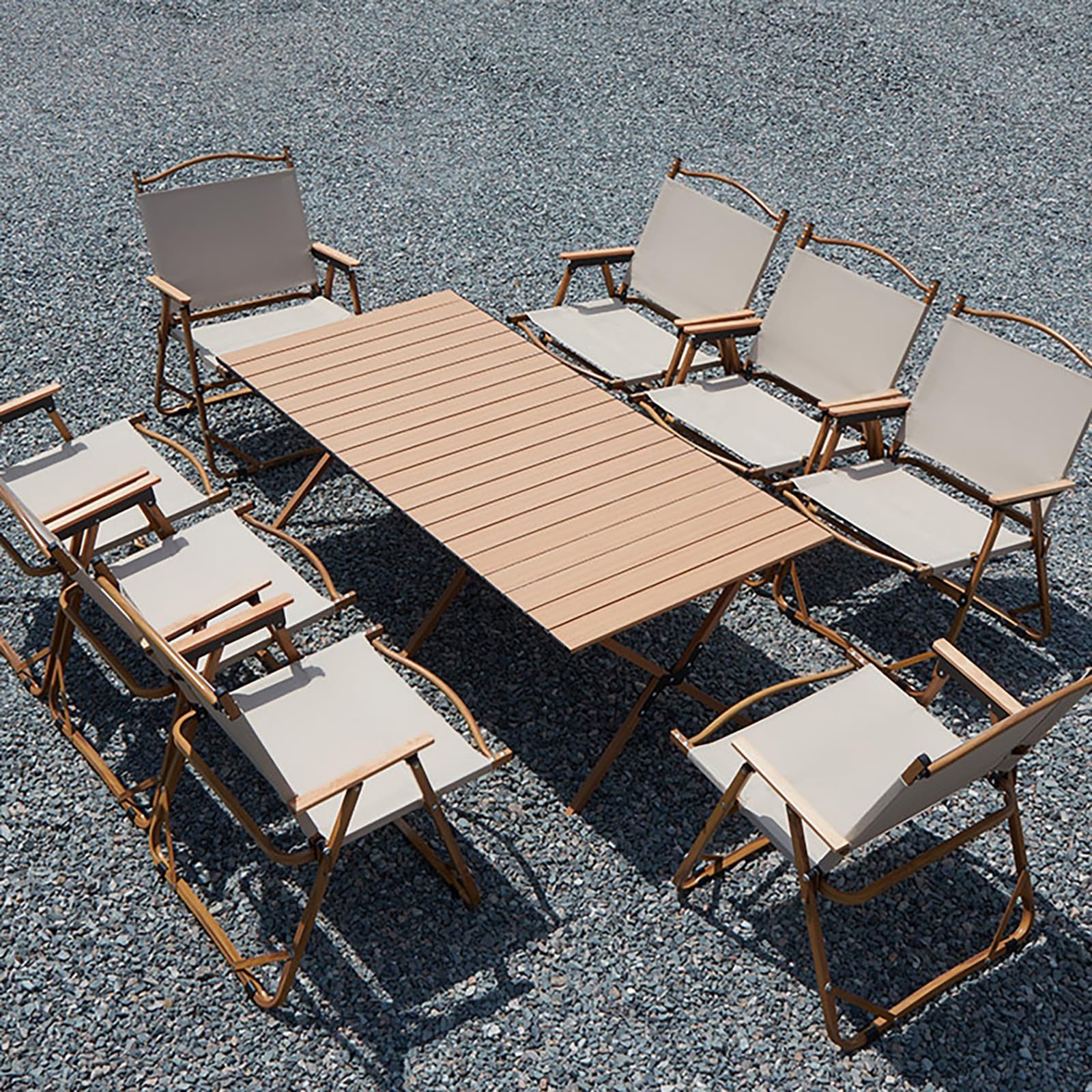 Sedia Da Campeggio Pieghevole OVERMONT - Portatile, Con Portabicchieri - Foto 4