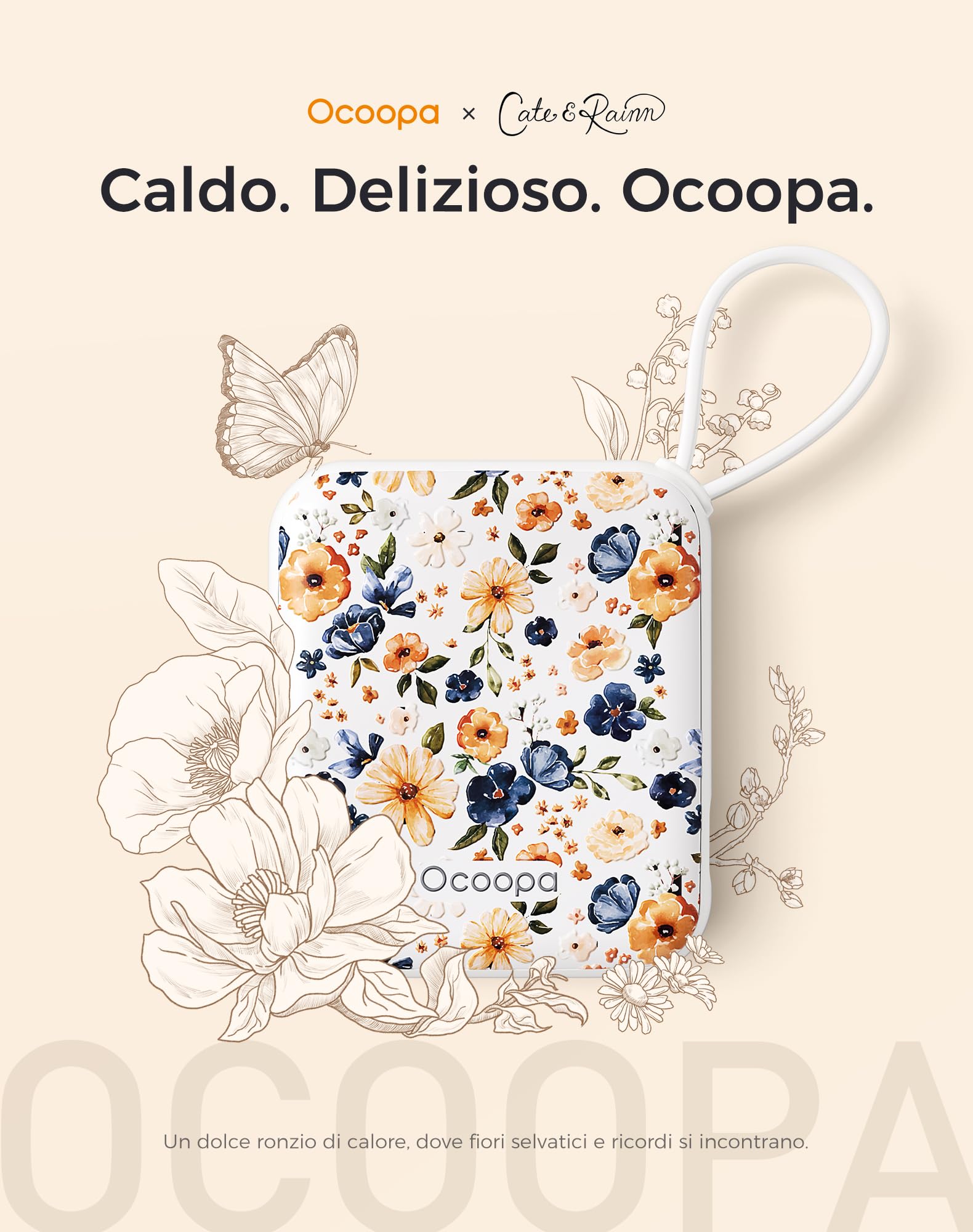 OCOOPA UT5 Nano Scaldamani Elettrico Confezione da due, Tre Livelli di Riscaldamento, Scaldamani Ricaricabile Portatile Scalda mani Tascabili, Regali, Essenziali per il Freddo Invernale in Esterni