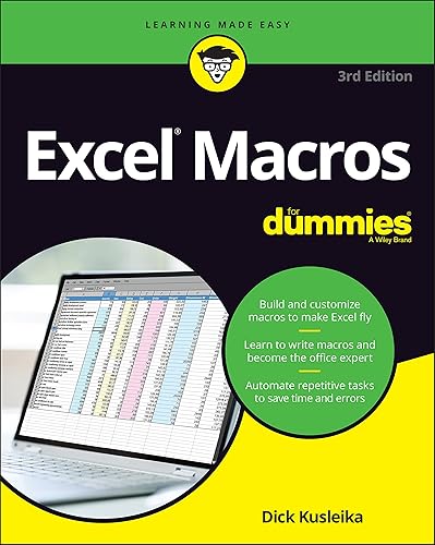 Excel Macros For Dummies (For Dummies (Computer/Tech))