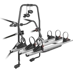 Menabo 000063500000 Stand Up 3 Portabicicletas en Acero con 3 Carriles en Aluminio