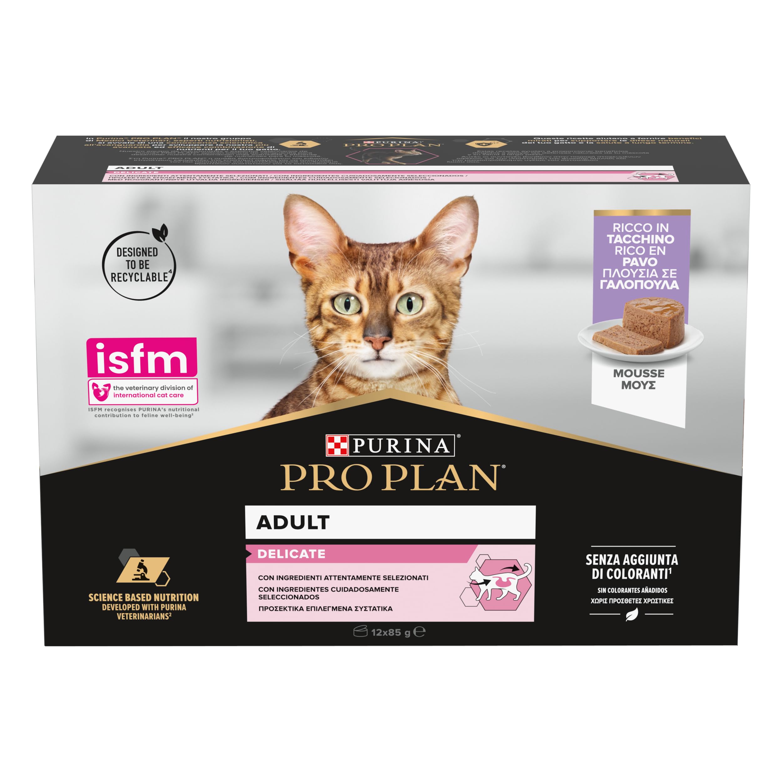 PURINA PRO PLAN Delicate Digestion Cat Lattina Multipack TACCHINO