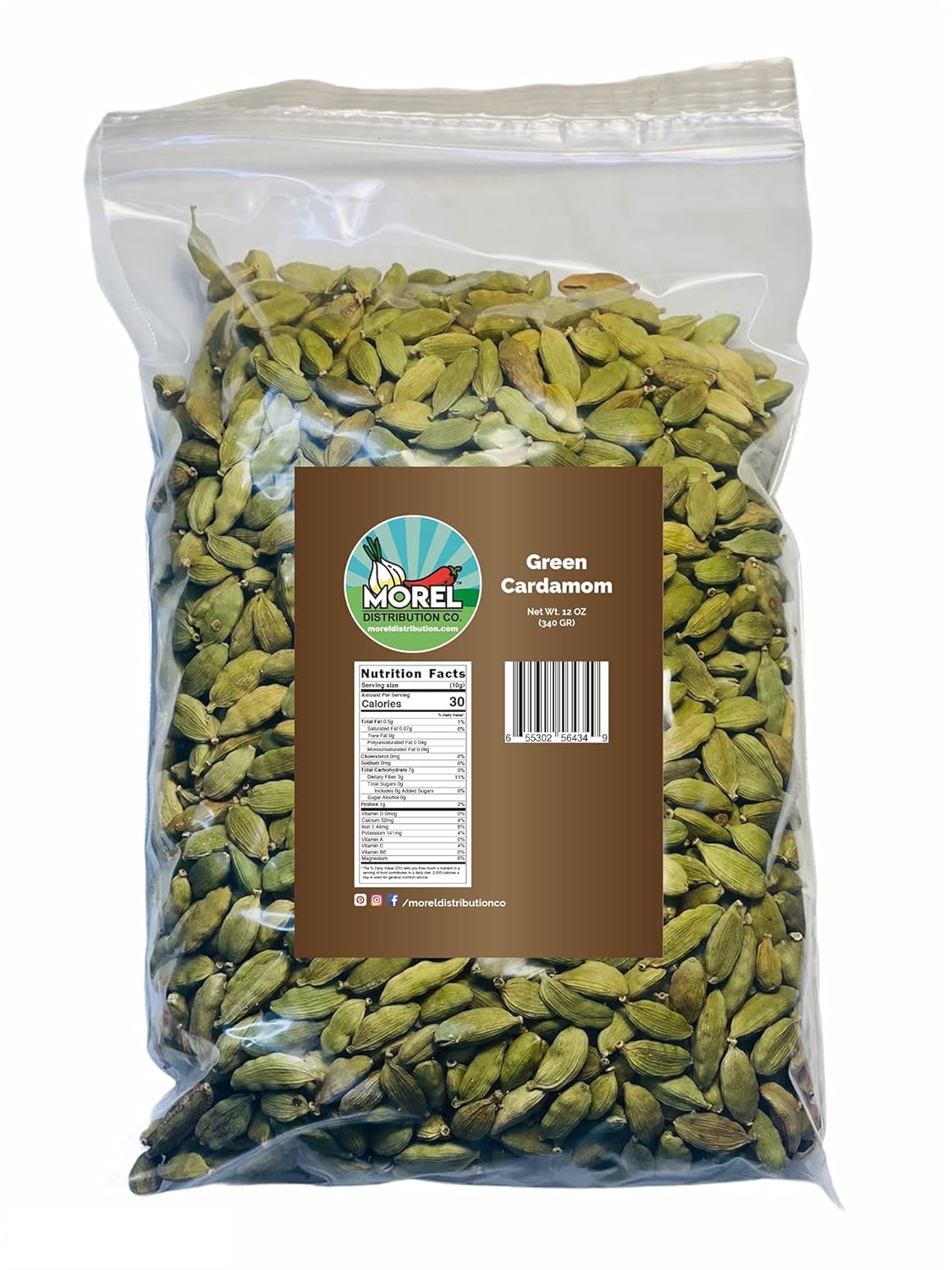 Whole Cardamom Pods/Seeds (Cardamomo) (1 oz, 2 oz, 4 oz, 6