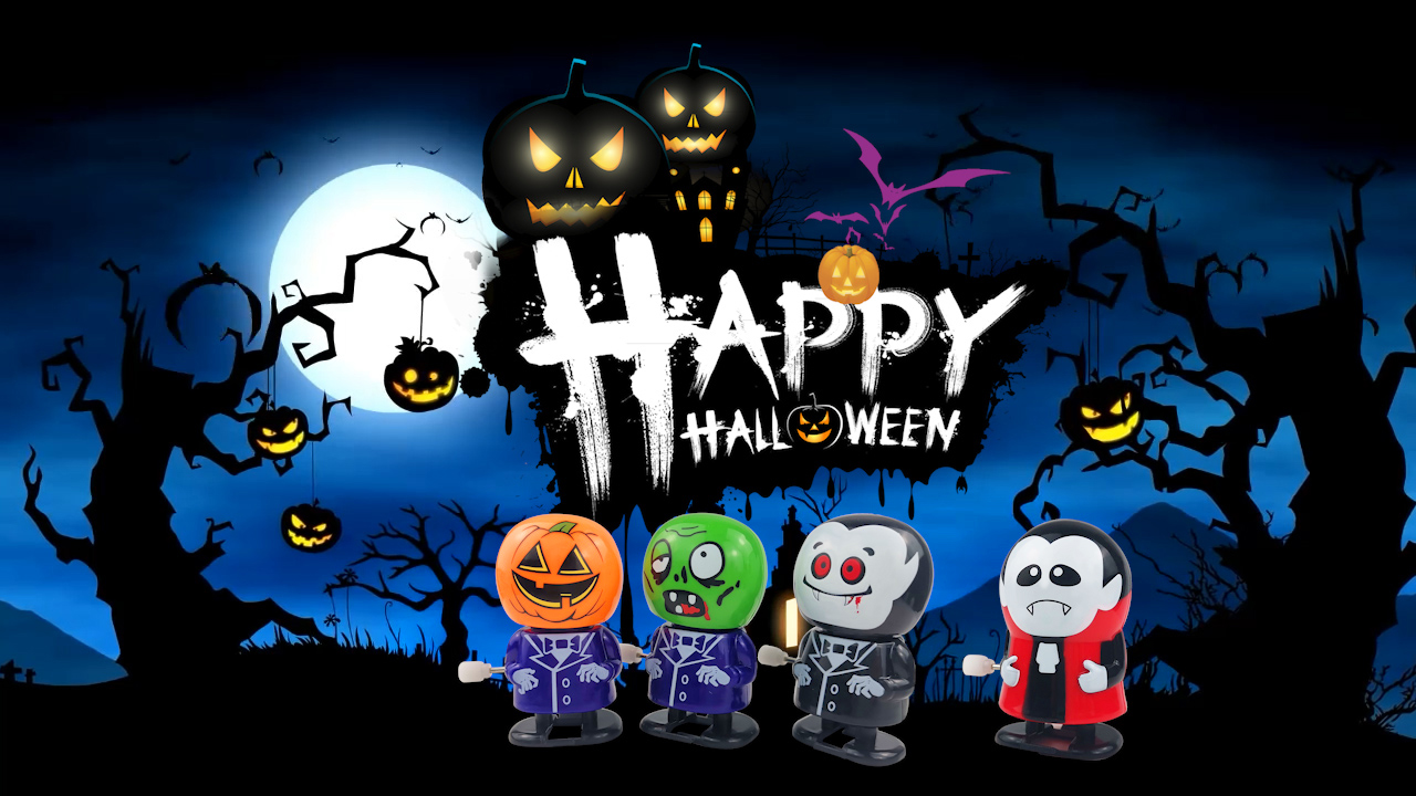 JOYIN Set De 8 Juguetes De Cuerda De Halloween – Murciélagos, Vampiros Y Calabazas, Ideales Como Recuerdos De Fiestas, Premios De Truco O Trato Y Rellenos De Bolsas De Golosinas