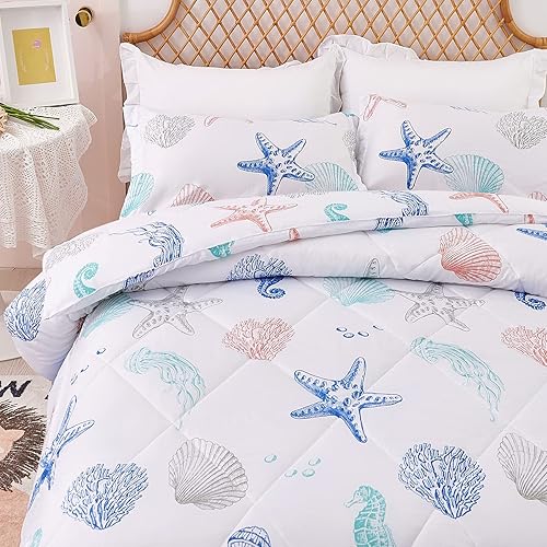 Miniatura 9 de JSD Panda Flower - Juego de edredón para niños, tamaño Queen, edredón de microfibra impresa de 3 piezas con funda de almohada, lavable a máquina