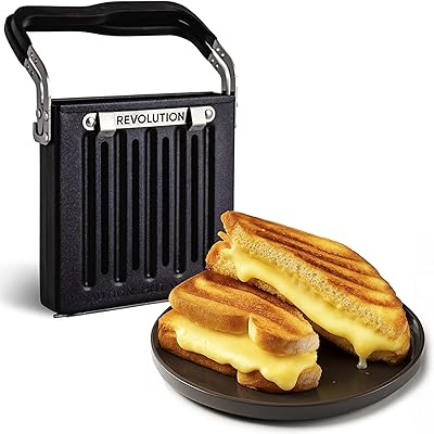 Revolution Toastie Press Works With All Toasters Conveniently Toast Delicious Grilled Cheeses, Quesadillas, and Paninis in Your Toaster