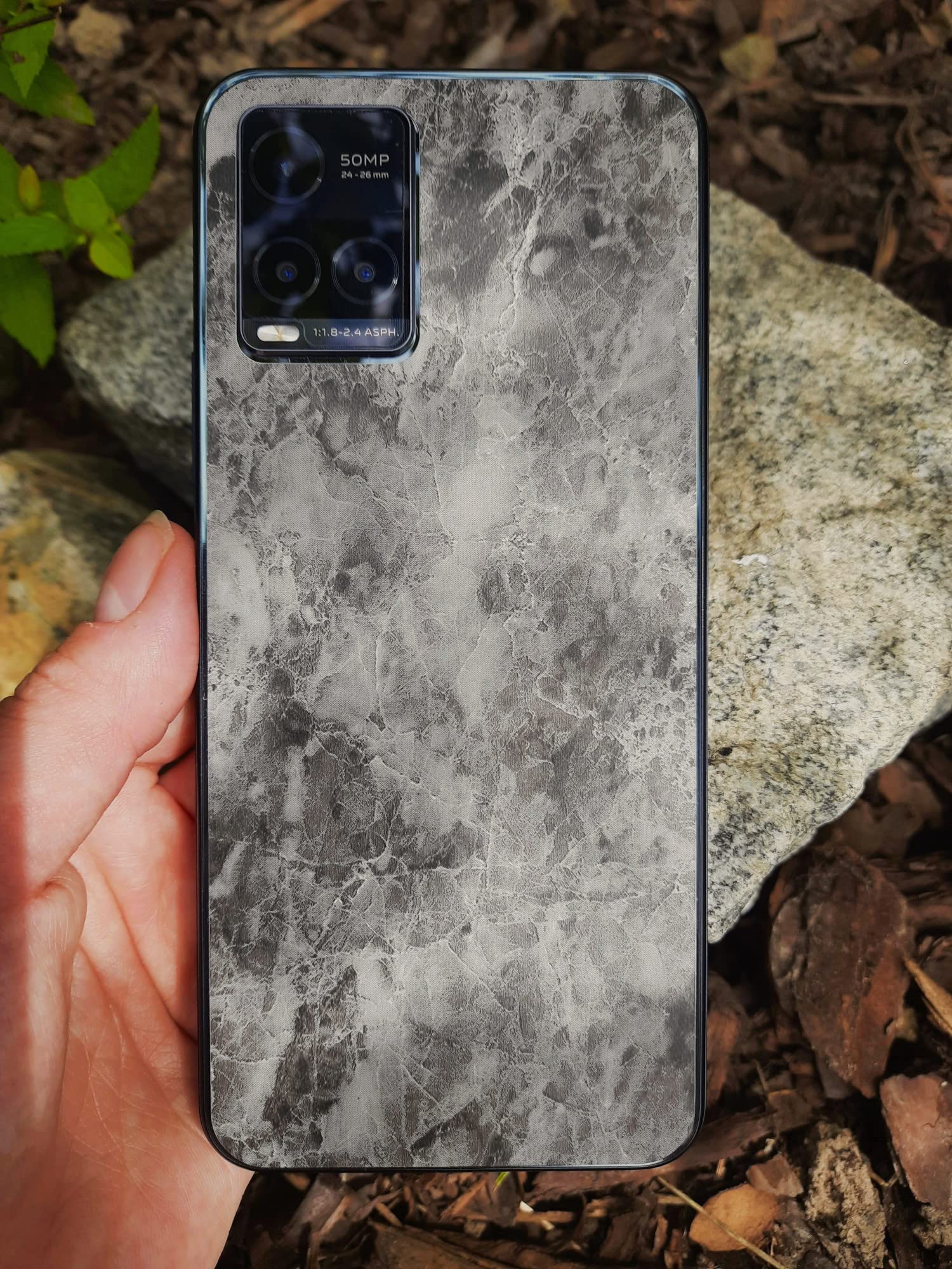 Rückseiten Skin Für Nokia XR21 – Schutzfolie Aus Vinyl, Kratzfest, Textur „Weißer Stoff“, Einfach Anzubringen