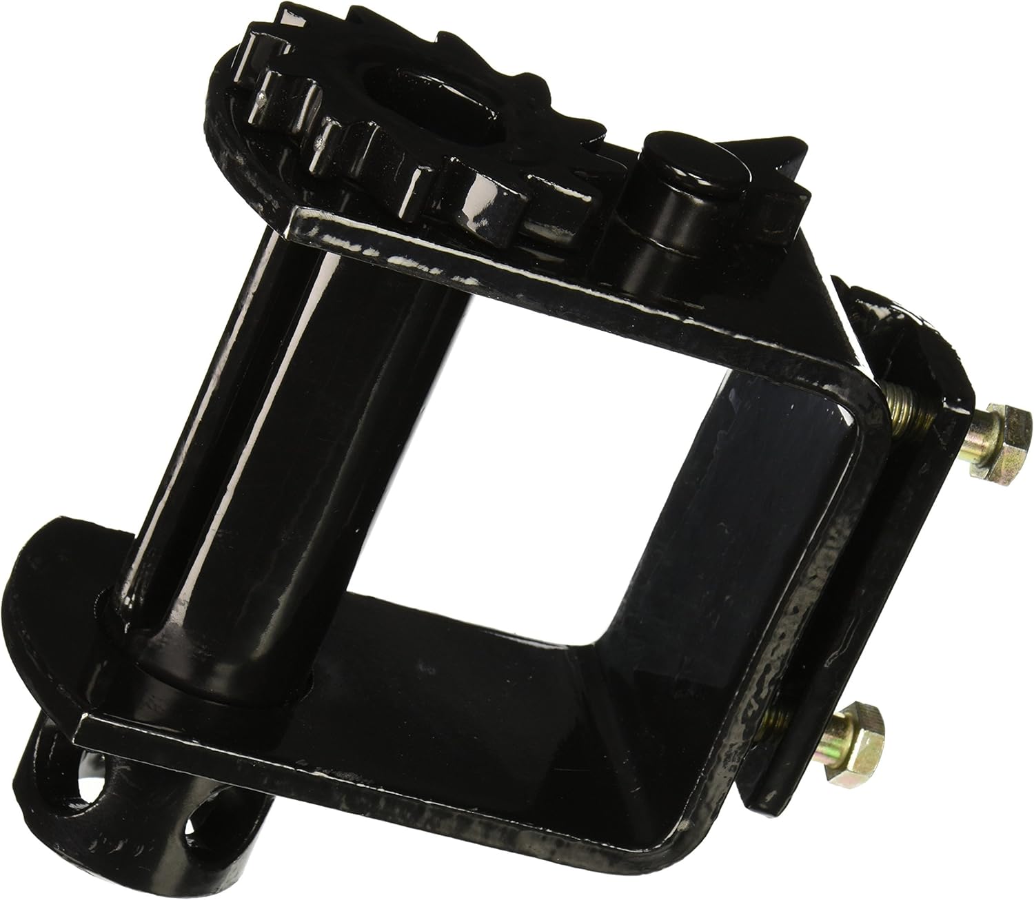 Buyers Products 1903020 Bolt On Trailer Winch, WLL 5,500, Steel w/Black Powdercoat, Fully Slotted Mandrel, For Use w/ 4 Inch Straps, Trailer Cargo Control Accessories