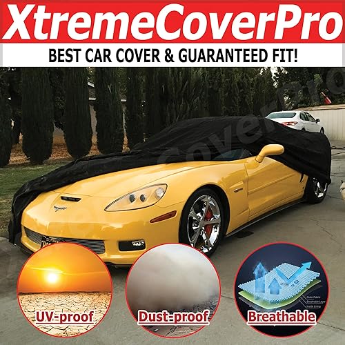 Miniatura 2 de Custom Fit - Funda de coche para Chevy Corvette C6 2005 2006 2007 2008 2009 2010 2011 2012 XTREMECOVERPRO PRO SERIES NEGRO