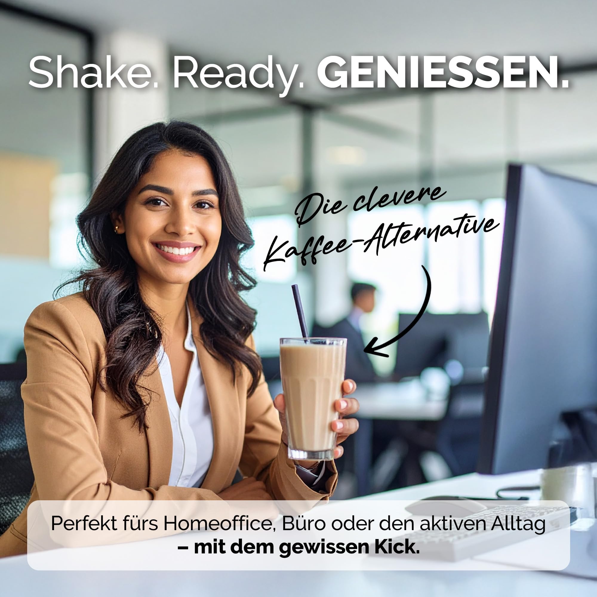 OFFSET Nutrition Abnehm Shake Frappuccino [nur 208 KCAL pro Shake] - 28 Portionen | Mahlzeitersatz | Diät Shake mit 24 Vitaminen & Mineralien | Glutenfreie Trinkmahlzeit