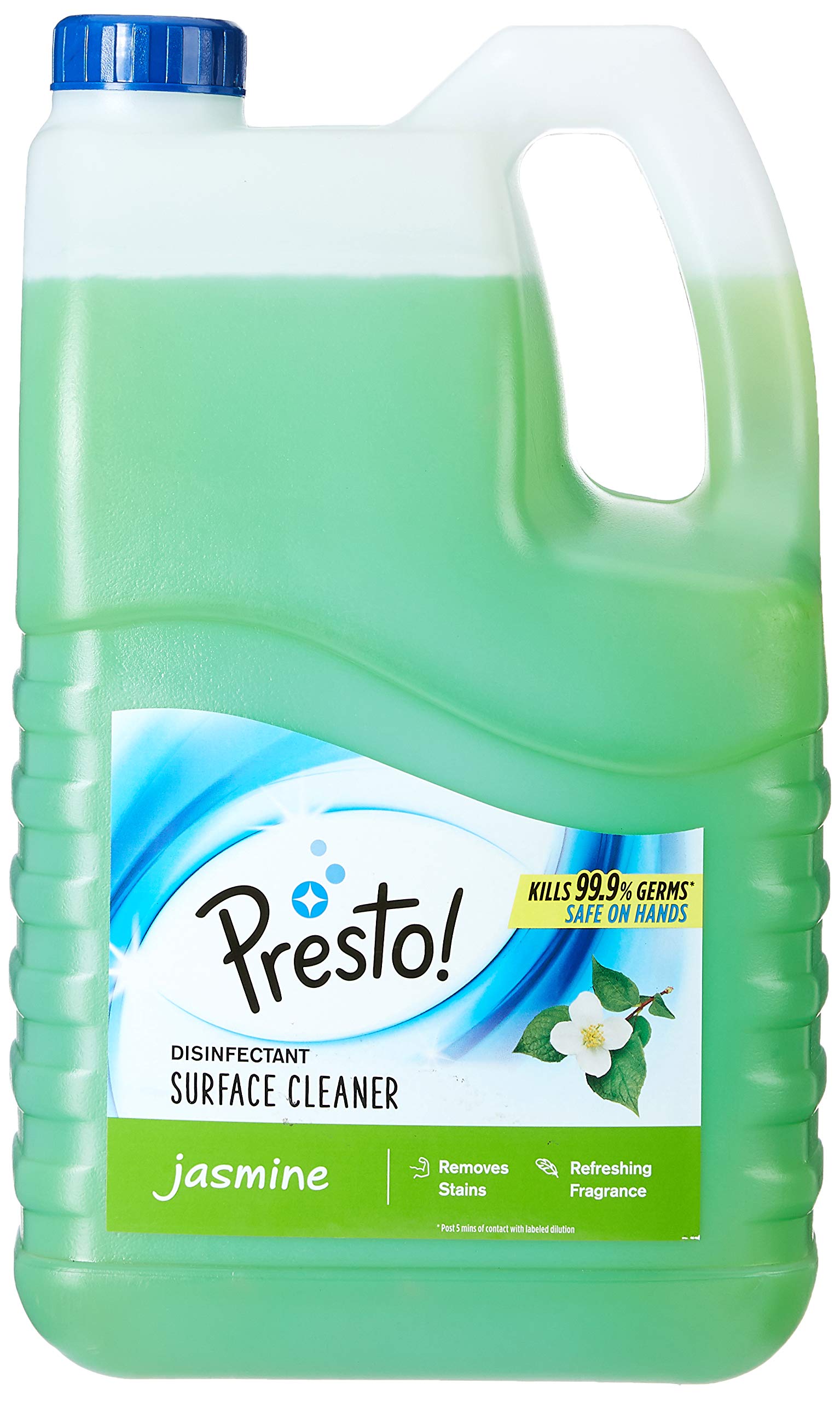 Amazon Brand - Presto! Disinfectant Surface/Floor Cleaner - 5 L (Jasmi