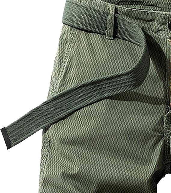 Maiyifu-GJ Men's Camouflage Cargo Shorts Casual Cotton Elastic Waist Cargo Shorts Lightweight Multi-Pocket Summer Short Pants