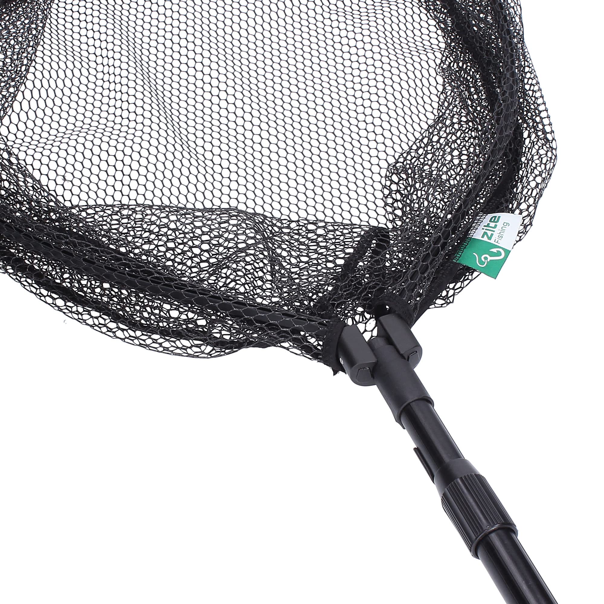 Zite Fishing Raubfisch Angelzubehör Set - Einhand-Kescher Gummiert - Fisch-Abhakmatte 130cm - Hakenlöser-Zange 28cm