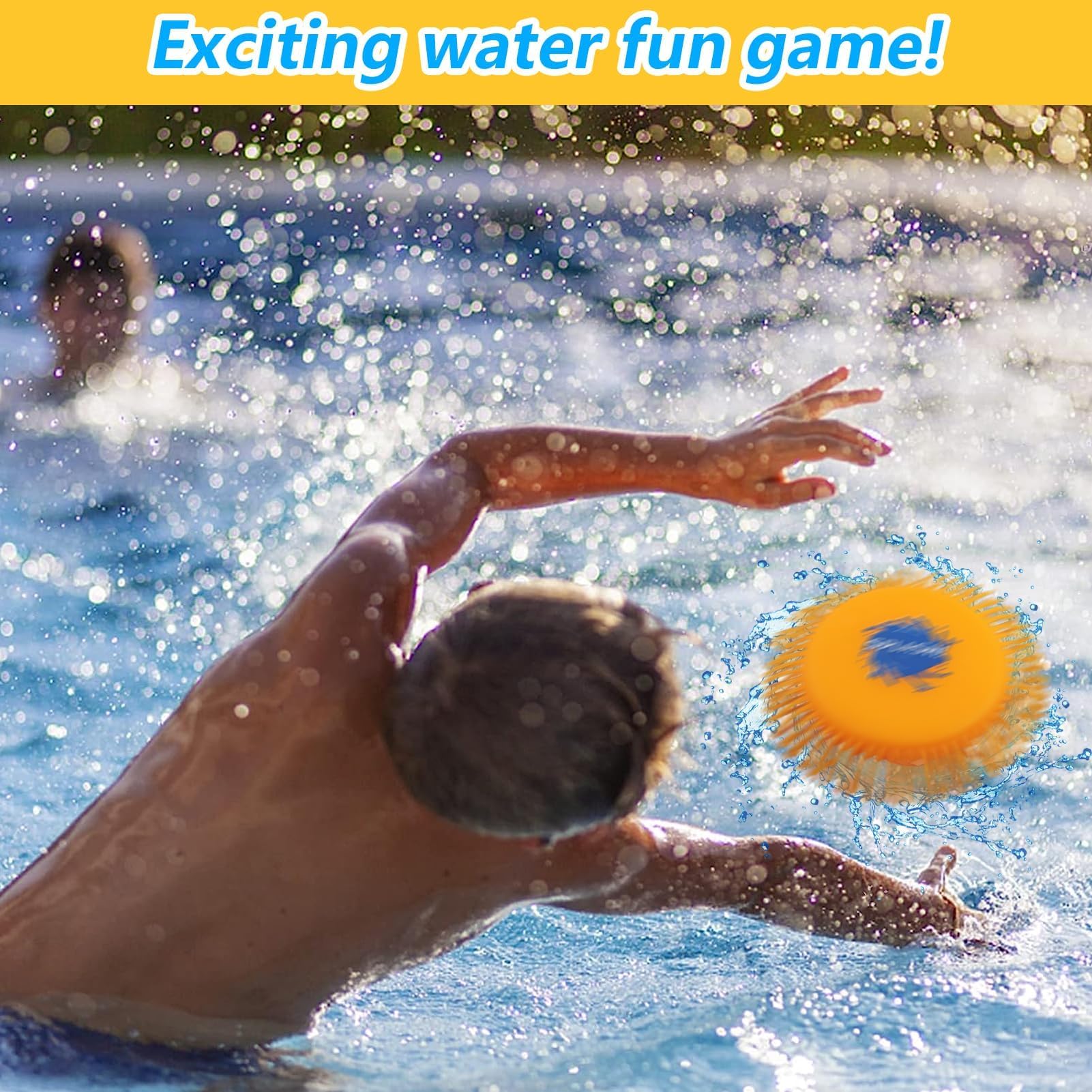 Frisbee ad Acqua Giocattolo Disco da Lancio in Schiuma e Silicone Gioco Acquatico Pesce Diavolo