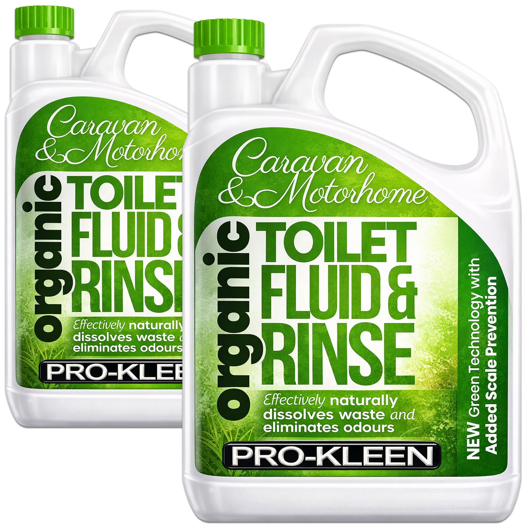 Pro-Kleen Organic Caravan Toilet Chemical Fluid Rinse Green Solution Cleaner 2L for Caravan and Motorhomes - Eco-Friendly, Formaldehyde Free - 2 Litres — view 7