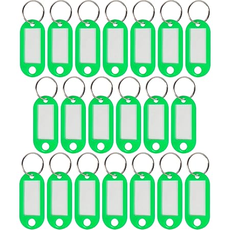 Wedo Schlüsselanhänger Blau - 100 Stück Mit Auswechselbaren Etiketten | 18 Mm Ring Für übersichtliche Schlüsselorganisation