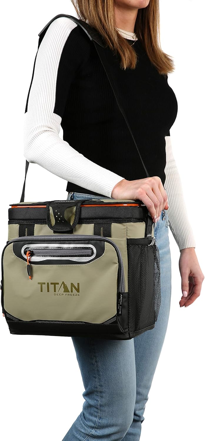 Arctic Zone Titan Deep Freeze 16 Can Zipperless Hardbody Cooler, Moss : Everything Else