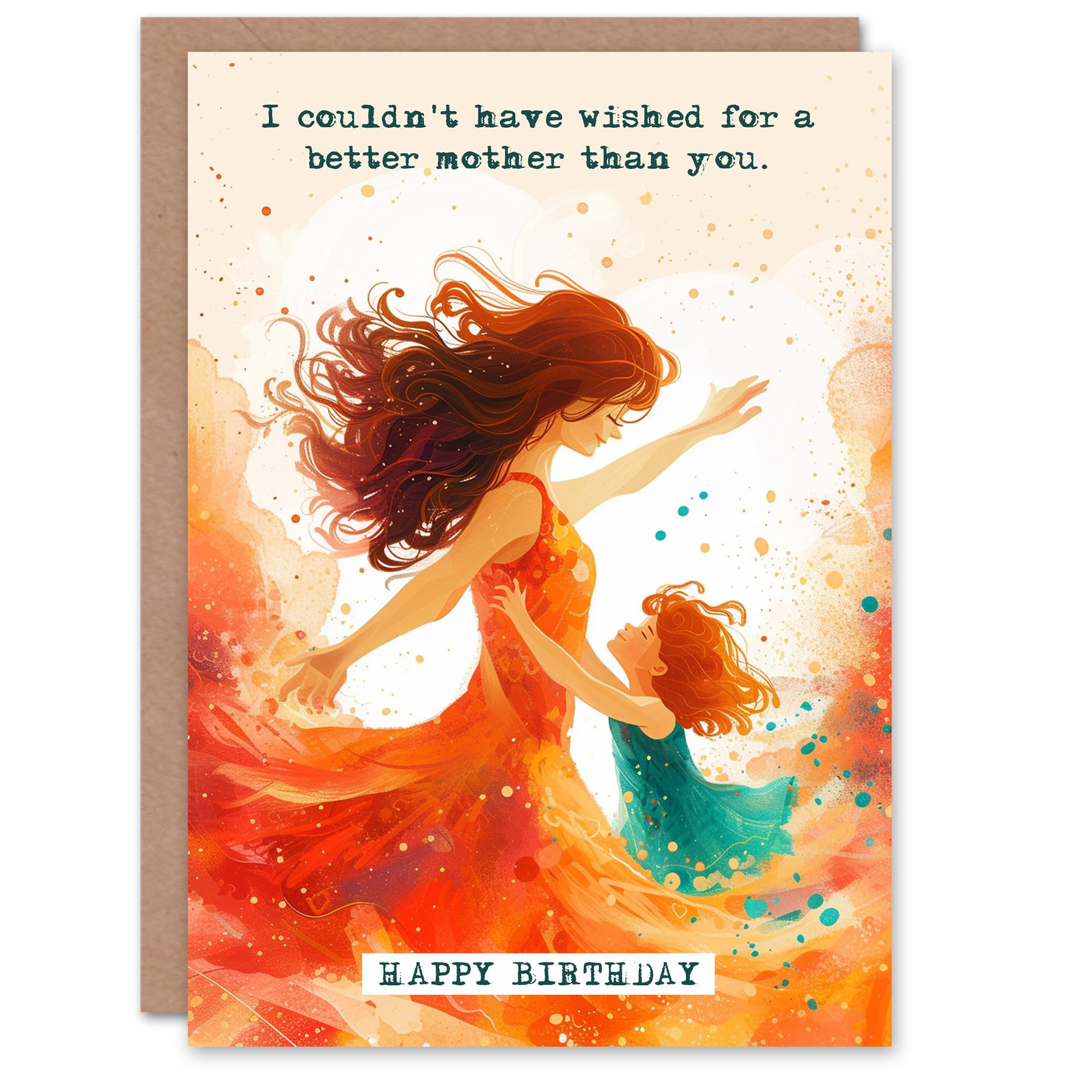 Artery8 Birthday Greeting Card Dancing with Daughter Red Head Ginger For Mum