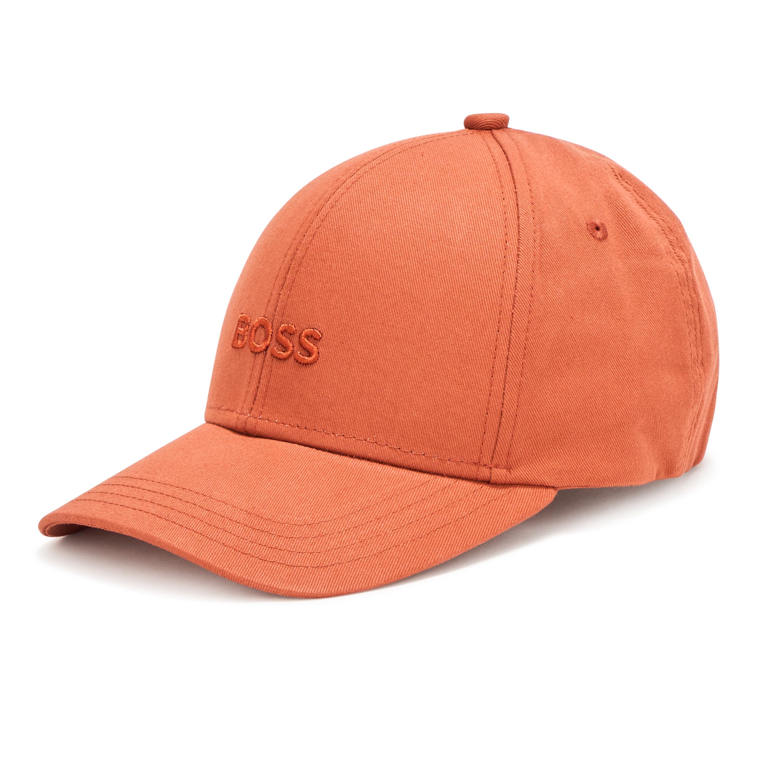 BOSS Men's Bold Center Logo Twill Cap, Terracotta Orange, One Size