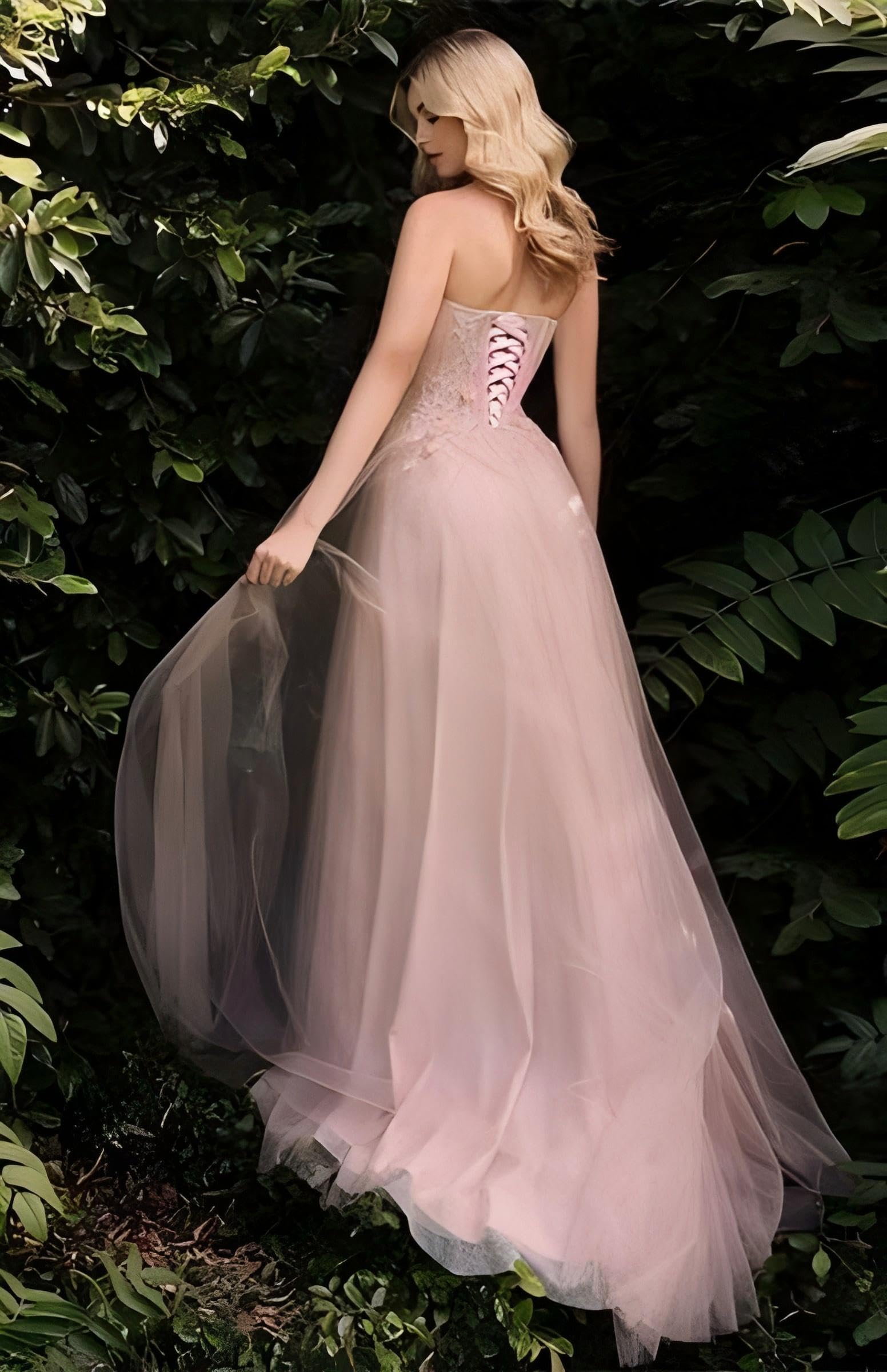 Tulle Prom Dresses Sparkly 3D Flower Ball Gowns Spaghetti cinghie una linea con l'abito da sera della fessura