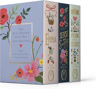 Jane Austen Puffin in Bloom 3-Book Gift Set: Pride & Prejudice, Emma, Sense & Sensibility - Rifle Paper Co. Illustrated Boxed Classics