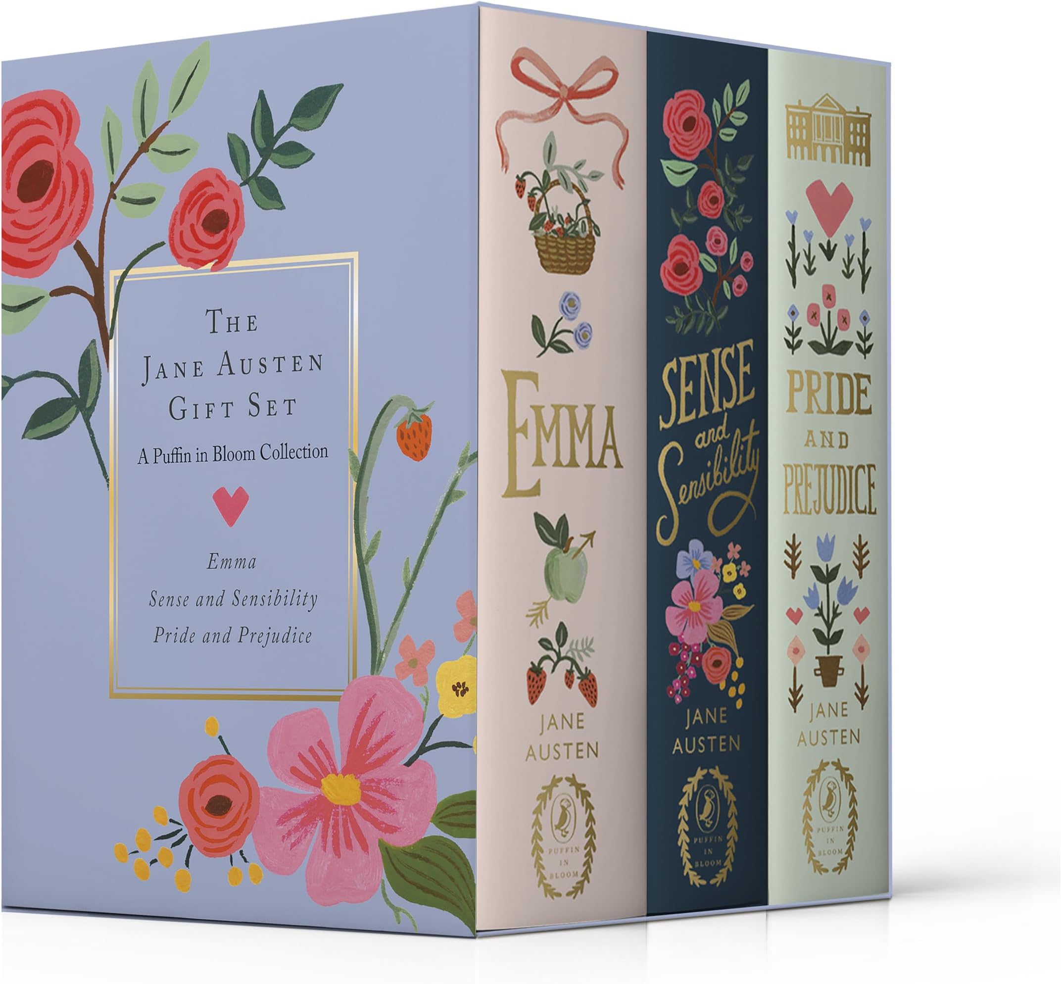 The Jane Austen Gift Set: A Puffin in Bloom 3-Book Collection: Pride and Prejudice, Emma, and Sense and Sensibility