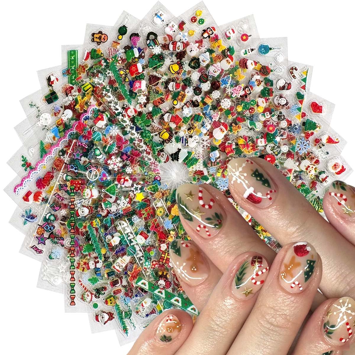 Halloween Nail Stickers - 30 Sheets for Spooky Nails -12