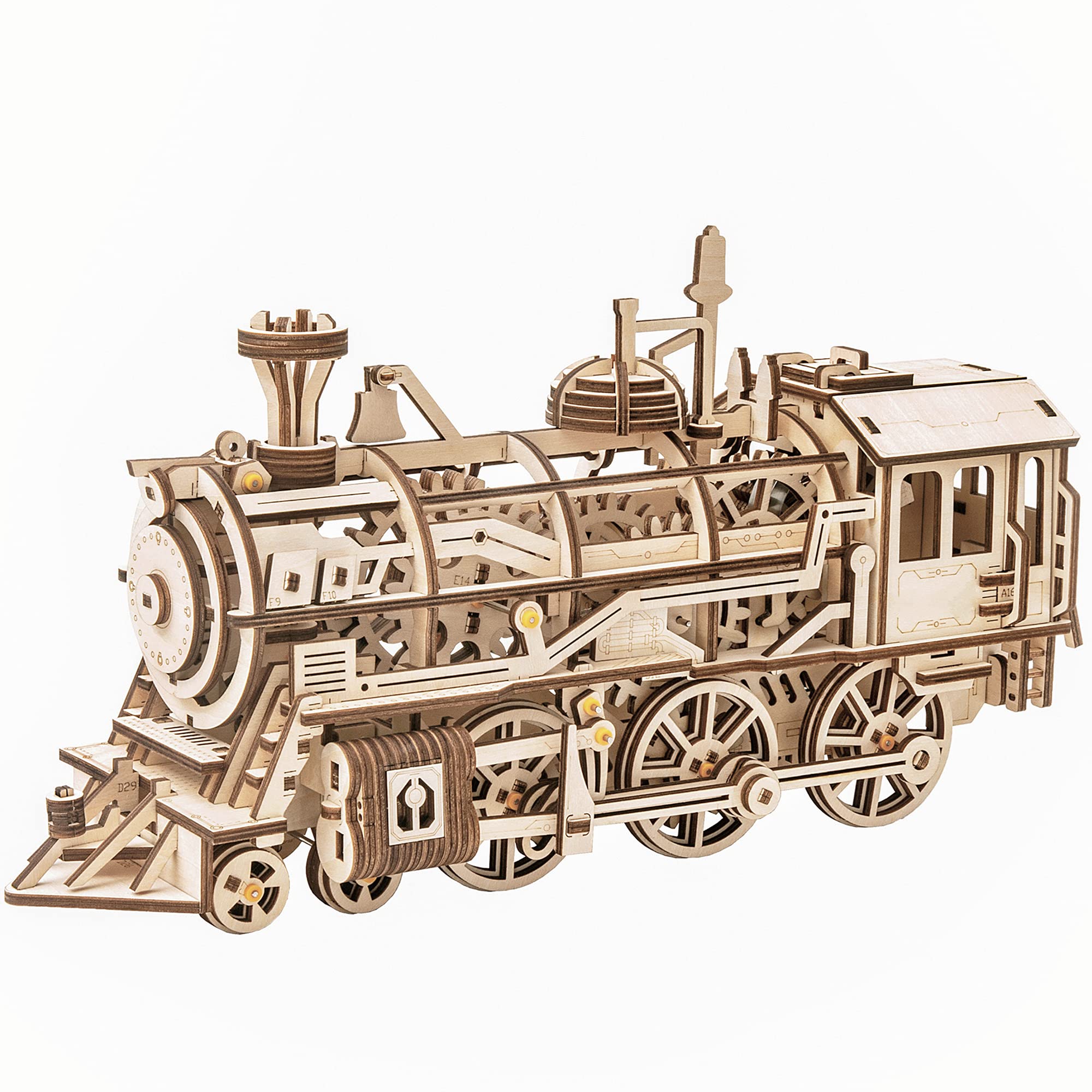 Buy ROBOTIME 3D Puzzle Steam Train Wooden Model Kits Mechanical