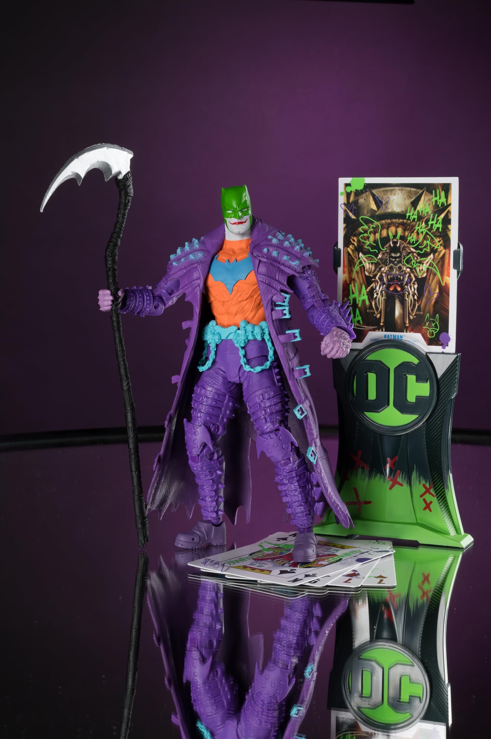 DC Multiverse Batman (Dark Nights: Death Metal) Jokeryzowana złota etykieta 18 cm figurka McFarlane Toys