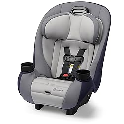 Safety 1st Ellaris 3-in-1 Convertible Car Seat, Slim Fit Design, Rear & Forward-Facing, 5-Position Headrest, 3-Across Fit, Travel-Friendly with Machine-Washable Seat Pad, London Blue