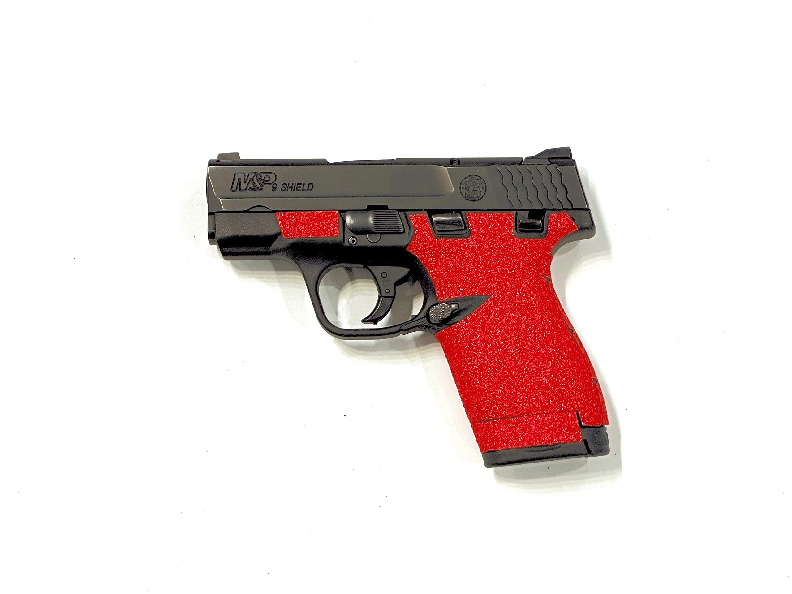 Handleitgrips Red Sandpaper Gun Grip Tape Wrap for Smith and Wesson Shield Plus