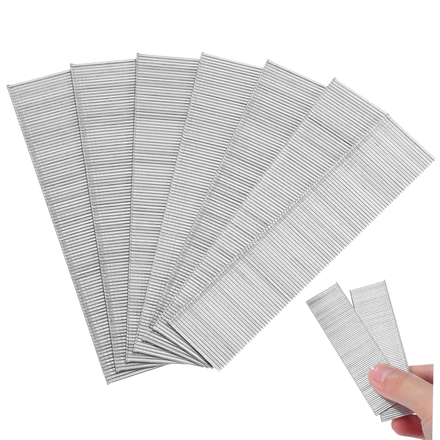 PRETYZOOM 2 Boxes Air Nail Finish Cabinetry Nails Moldings Steel Nails Galvanized Hardware Nail Fasteners for Assembly Galvanized Brad Woodworking 235#