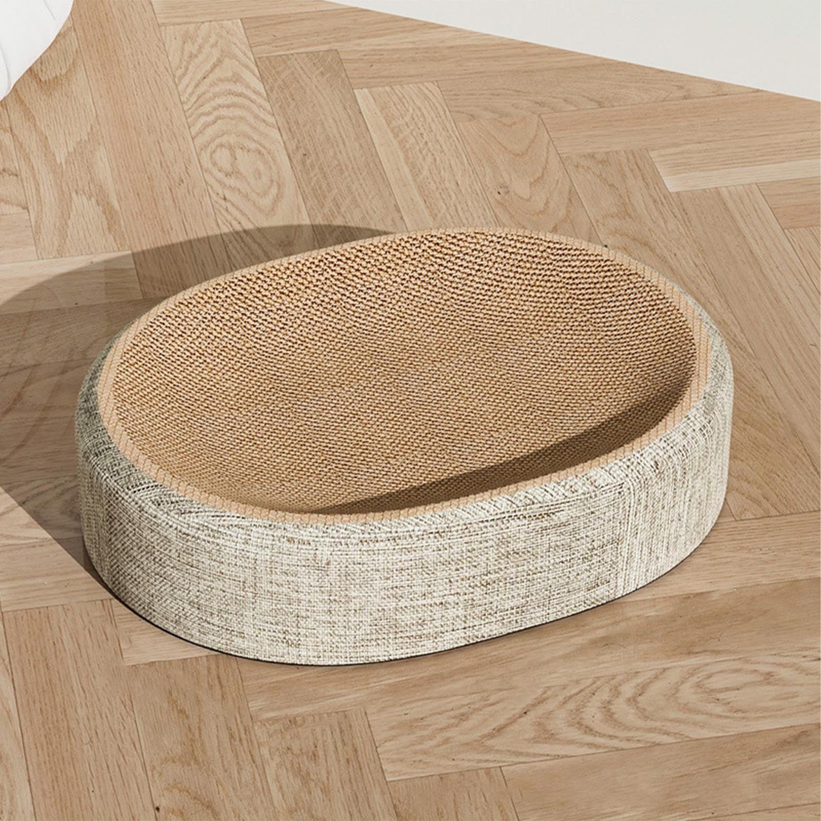Gato Bratching Board - 2 en 1 Cat Scratcher Pad Pet Bed | Doble Uso con Tela Robusta, Cama Rascar Gato para la Siesta, Cuidado de la Garra y Actividades de Juego