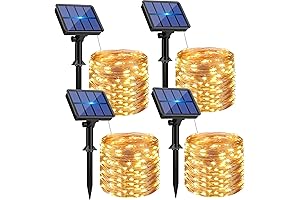Solar String Lights Outdoor for Tree Trunks Outside