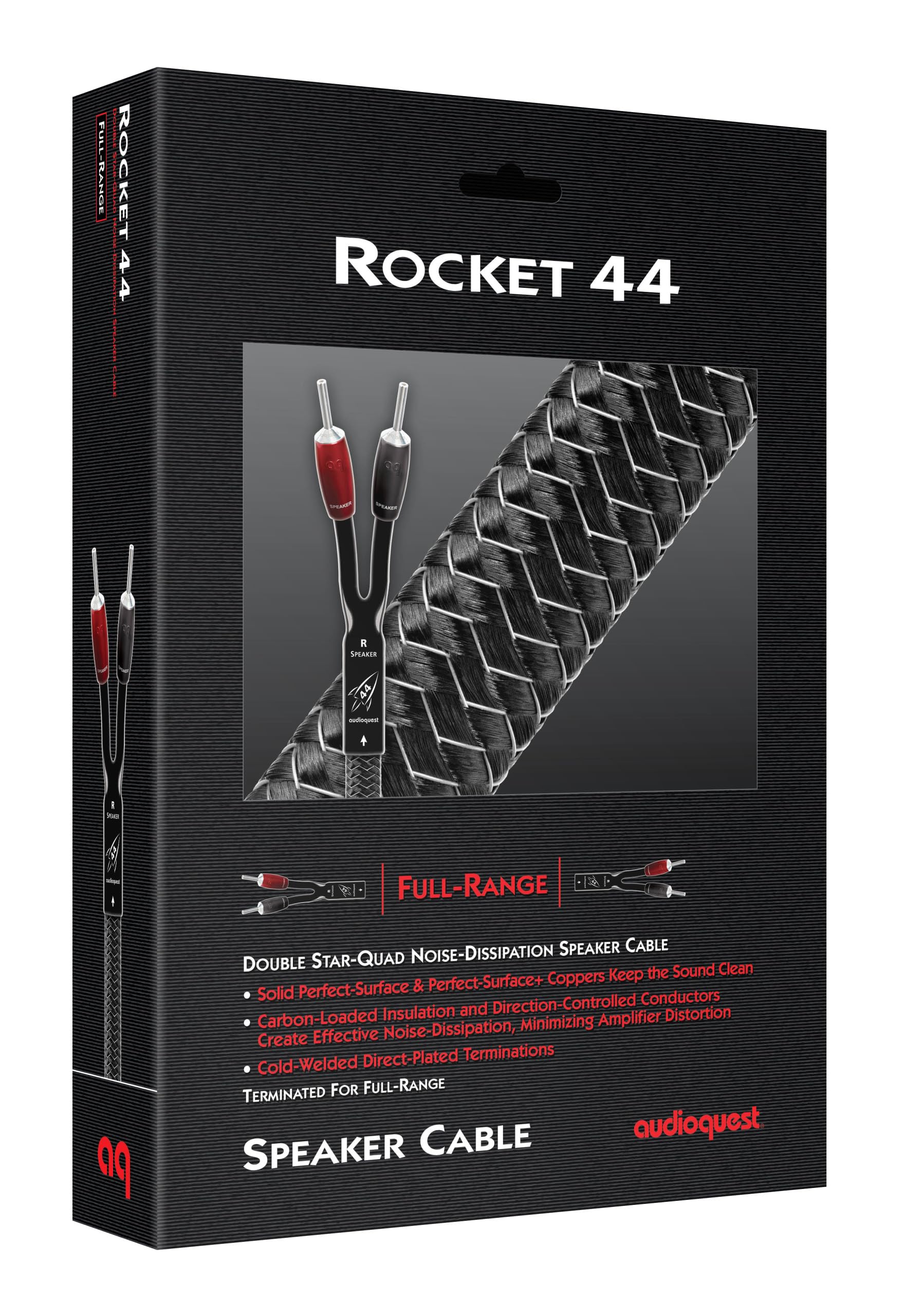 Amazon | AudioQuest Rocket 44シングルBiWireスピーカーケーブル 500