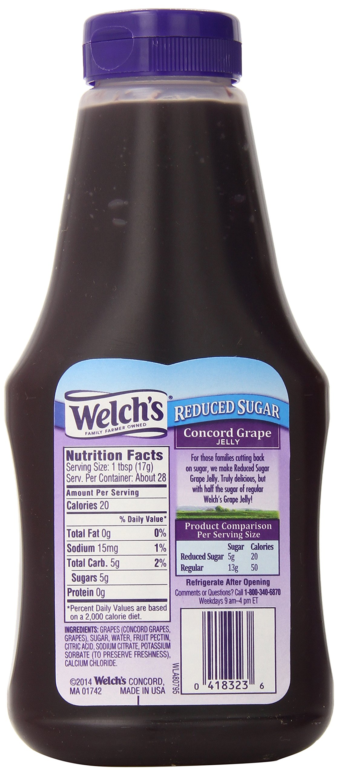 Grape Jelly Nutrition Label
