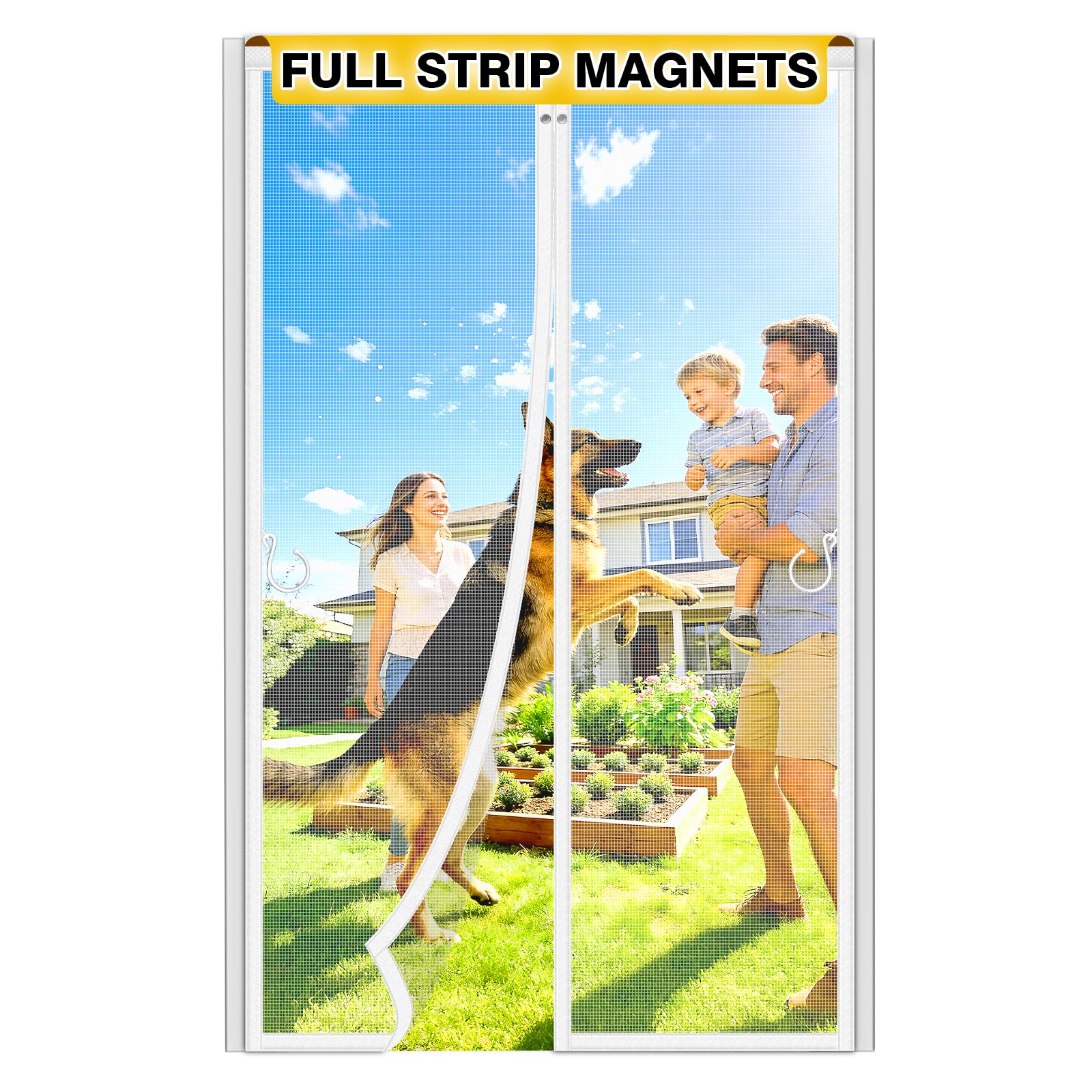 Photo 1 of HOFUDON Magnetic Screen Door - White