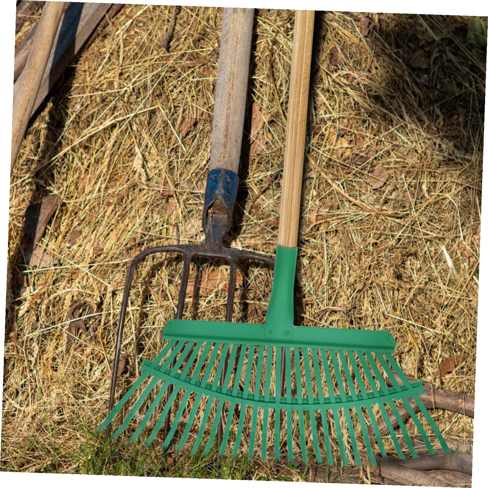 LIFKOME Leichter Stahl handrechen Robuster Gartenrechen Ersatzkopf für Rasen Laub Entfernen Vielseitiger Gartenbodenrechen Praktisch und Langlebig für Gartenarbeit