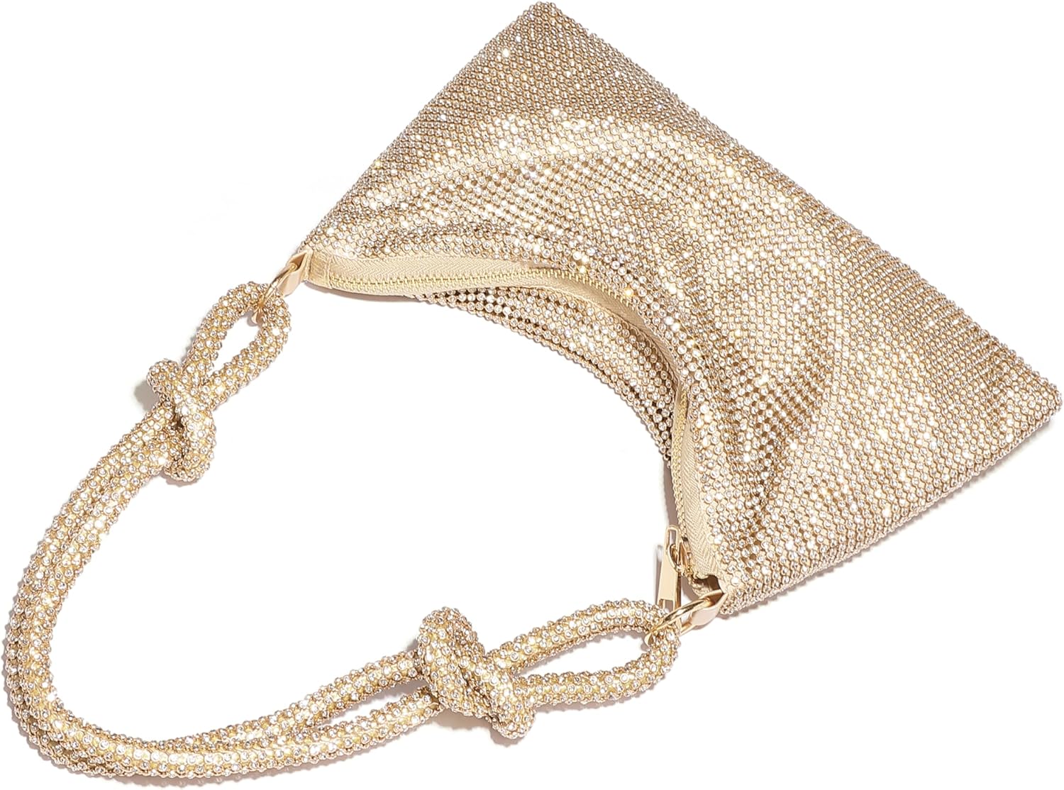 Sparkly Rhinestone Purse Evening Bag, Clutch Purses for Women Going Out Dressy Small Handbag - Image 5