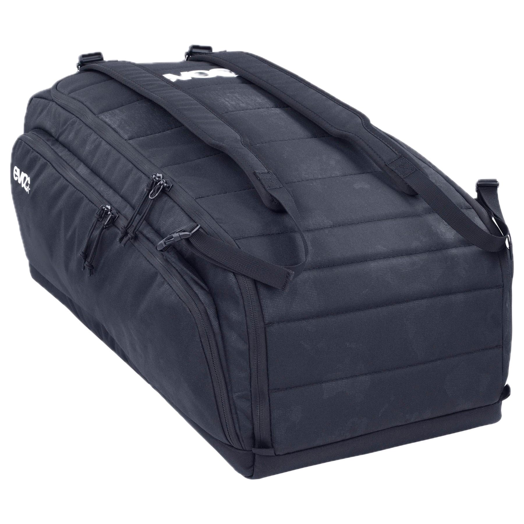 EVOC Gear Bag 55 Travel Bag (Water-Repellent Travel Bag with Backpack Function, Large Shoe Compartment with Rear Opening, Removable Shoulder Straps, Bike Bag with Variable dividers), Black