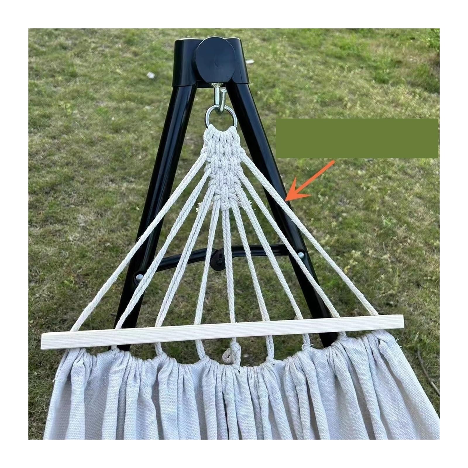 Columpio de jardín con Soporte Plegable, sillón reclinable, Columpio de Suelo, Silla Colgante, balcón Interior para el hogar, Camping al Aire Libre, Columpio telescópico para Exteriores