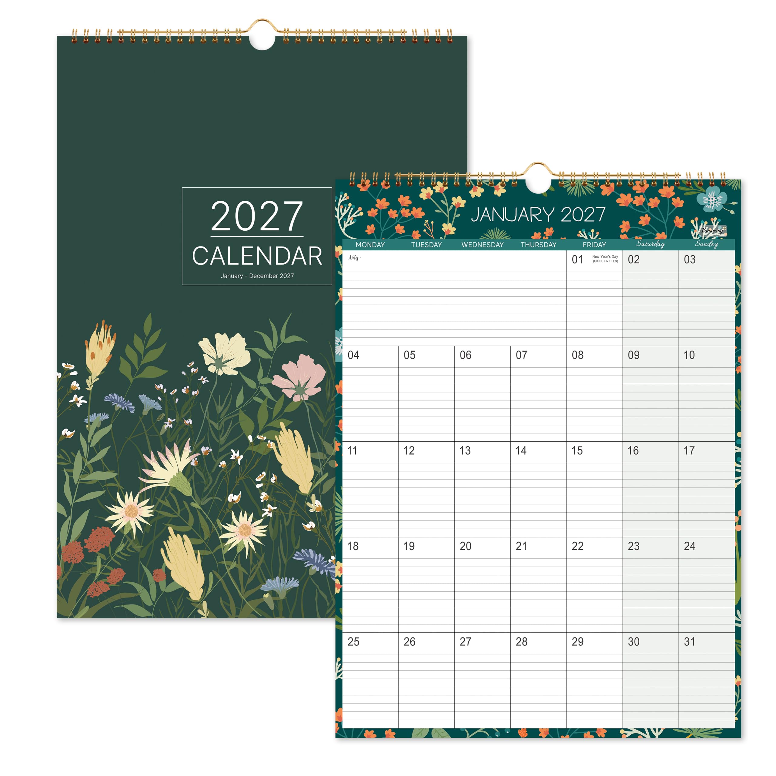 Family Calendar 2027, Green